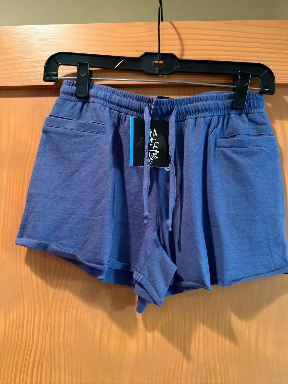 Salt Life Girl’s Cotton 2.5” Steel Blue Shorts NWT Size Youth Med